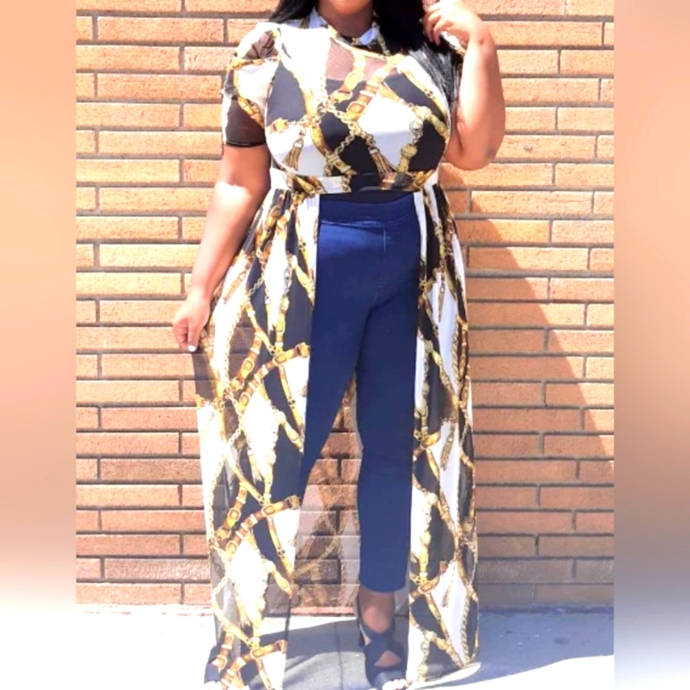 NW black and gold  plus  top 3x